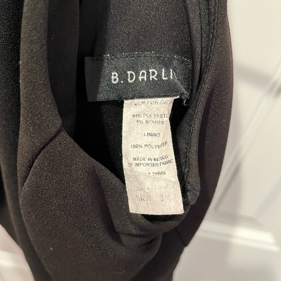 🧁black criss cross back tie flowy bottom dress - Picture 4 of 11